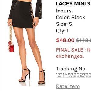 lacey mini skirt